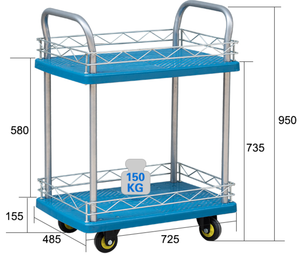 150kg雙層手推車